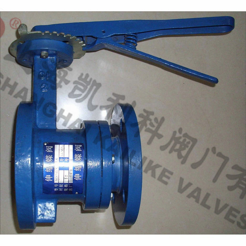 SD41X、SD43H手動(dòng)法蘭式伸縮蝶閥